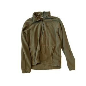 Columbia Gray Khaki ZIp Up Fleece Mens Size XL